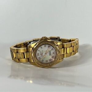 Invicta Watch Pro Diver Dial Diamonds BezelGold Tone Stainless Steel